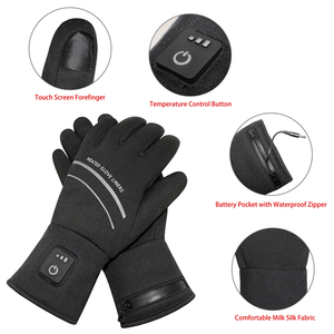Gants chauffants d'hiver de haute qualité pour le sport, respirants, compatibles avec les écrans tactiles, rechargeables, alimentés par batterie électrique, mitaines chauffantes unisexes - Product Image 4