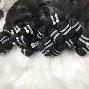 ผู้ขายจัดส่งแบบหล่นดิบดึงคู่เวียดนามบริสุทธิ์มนุษย์ผมมัดดิบหยักขายส่งต่อผมดิบ - Product Image 5