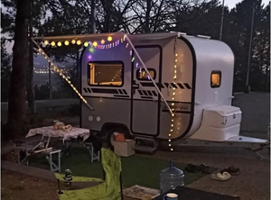 Mini Camper Motorhome Remolque de viaje en forma de lágrima con baño Camping Estándares australianos Precio bajo para la venta a Turquía - Product Image 5