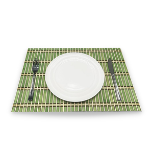 Hot Selling High Quality Modern Eco-Friendly Bamboo <b>Rectangle</b> Woven <b>Placemat</b> Non-Slip Anti-Hot Cup Coaster Handmade Pad - Product Image 1