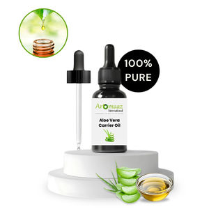 AROMAAZ INTERNATIONAL Coffret cadeau d'huile essentielle en poudre d'aloe vera bio 99% bouteilles ambre/bleu cobalt pour cheveux - Product Image 2