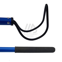 El mejor gancho de serpiente de doble curva, acero inoxidable de aluminio de alta calidad, herramienta de caza para reptiles segura y fuerte, suministros para anfibios de fácil agarre