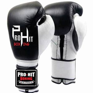 Fabrication de gants de boxe sur mesure noir blanc gants de boxe gagnants compétition personnalisée gants de boxe gagnants pour adultes - Product Image 1