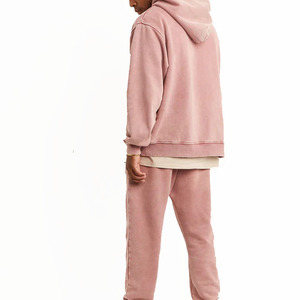 เสื้อสเวตเตอร์มีฮู้ดแขนยาวของผู้ชายโอเวอร์ไซส์เสื้อสเวตเตอร์ปักลายด้วยหินเสื้อสวมหัวให้ความอบอุ่นในฤดูหนาว100% วินเทจ - Product Image 4