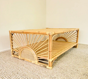 2023 nouveau design! Table de soleil rectangulaire en rotin pour salon chambre à coucher hôtel appartement meubles de ferme - Product Image 1