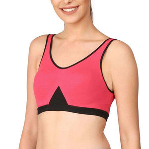 สปอร์ตบราระบายอากาศน้ำหนักเบาสำหรับผู้หญิงไซส์ใหญ่พิเศษชุดกีฬาสีเข้ากันสไตล์เรียบง่าย - Product Image 4