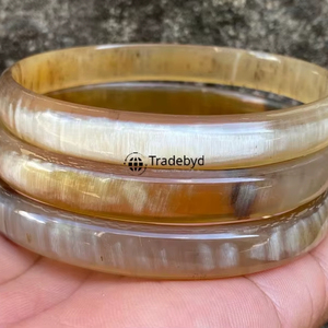 Style Horn Bangles Natural Handmade Premium Quality Unisex Fashion <b>Bracelet</b> <b>Set</b> Trendy Lightweight Jewelry Tradebyd - Product Image 1