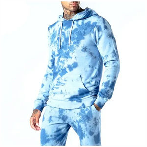 Survêtement Homme Haute Qualité Tie Dye Logo Personnalisé Conçu à Capuche Hiver Adulte Vente à Chaud Respirant et Bon Marché - Product Image 3