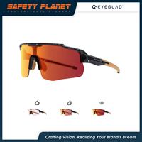 Lunettes de soleil de sport UV Motionview à la mode avec monture bleu marine lunettes de mode en plein air polarisées pour spécialisées pour l'extérieur