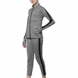 Women's Summer XS Size Tracksuit Set Soft <b>Stretch</b> <b>Fabric</b> Zipper Jacket and Fitted for Casual Daily Wear Gym Workout or Travel - Product Image 2