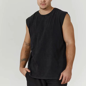 Camiseta sin mangas de buena venta fabricada por OEM para hombres, ropa de entrenamiento y fitness, camiseta sin mangas para hombres para uso informal - Product Image 5