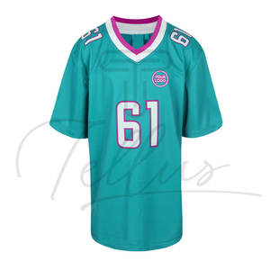 Camisetas de Fútbol Americano Personalizadas para Jóvenes, Manga Corta, 100% Poliéster, Secado Rápido, Transpirable, Alta Calidad - Product Image 3