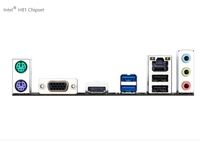 Motherboard DDR4 terintegrasi Gigabit LGA 1150 Intel H81M-H mini-itx USB3.0/SATA 6Gbps Saluran ganda