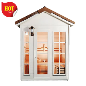 Phòng xông hơi hiện đại với sưởi ấm hồng ngoại xa phòng tắm hơi gỗ rắn cho sử dụng thương mại - Product Image 4