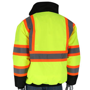 Vêtements de travail d'hiver personnalisés en usine veste de sécurité réfléchissante haute visibilité vêtements d'hiver imperméables personnalisés - Product Image 2