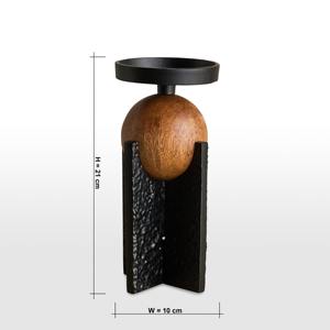 Lanterne à bougie en verre artistique Lumière décorative de luxe faite à la main Accent élégant pour une ambiance festive et confortable à la maison - Product Image 1