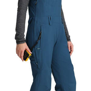 Bavettes de ski personnalisées OEM pour femmes, pantalons de snowboard imperméables avec étiquette de marque et options de coupe réglables - Product Image 2