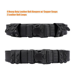 Wholesale High <b>Primer</b> Quality Tactical Leather Belt Full Grain Lightweight Breathable Personalized Branded Quality Duty belt - Product Image 2