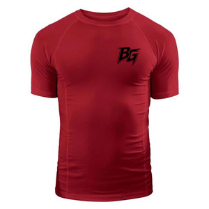 T-shirt de sport personnalisé de qualité supérieure, léger, respirant, tricoté, anti-transpiration, coupe ajustée, pour la gym, l'entraînement et la course à pied - Product Image 1