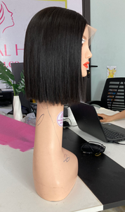 Hot Trend Bone Straight Hair Bob pelucas Super doble dibujado personalizado doble dibujado cabello humano crudo cutícula alineada - Product Image 3