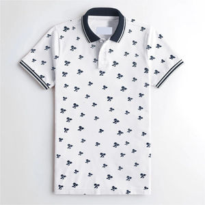 เสื้อโปโลสำหรับผู้ชายและผู้หญิง, เสื้อคอตตอนทรงพอดีตัวแห้งเร็วเสื้อยืดถักแบบลำลองขนาดพลัสไซส์ - Product Image 5