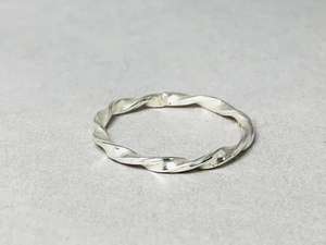 Anillos trenzados de plata de buena calidad a la moda, diseño de tendencia, joyería apilable, joyería bohemia de Plata de Ley 925 sólida - Product Image 2