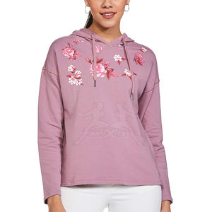 Pull à capuche décontracté avec intérieur brossé et ourlets côtelés pour un confort quotidien Pull à capuche tendance avec design Street Style - Product Image 1