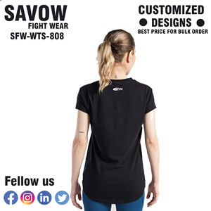 Camisetas de mujer de lona con cuello en V de manga corta transpirable de alta calidad Casual verano Top cómodo uso diario - Product Image 2