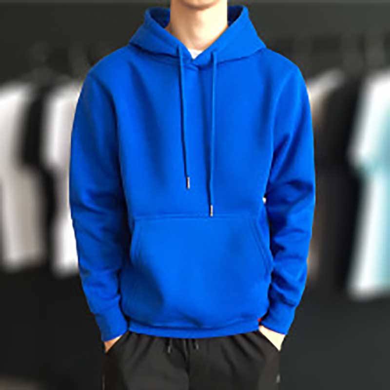 Blue fleece hoodie