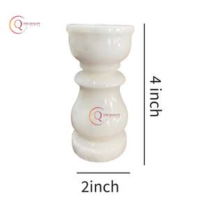 Tarro de vela de mármol único y soporte decorativo en forma de pilar para bodas y eventos suministros de centro de mesa perfecto - Product Image 4