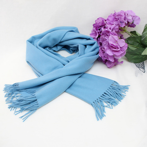 100% ผ้าคลุมไหล่แคชเมียร์มองโกเลียสีฟ้าหรูหรา70x200ซม. ของตกแต่งฤดูหนาวแบบพรีเมียมเนื้อนุ่มพิเศษพร้อมโลโก้ที่ปรับแต่งได้ - Product Image 4