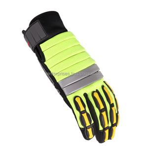 Gants de travail de sécurité pour mécanicien industriel Anti-coupure Polyester respirant Anti-choc résistant aux coupures Bracelet réglable Main personnalisée - Product Image 5