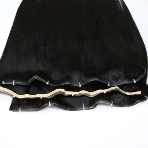 Cheveux humains à trame plate, extensions de cheveux vietnamiennes droites à double tirage, sans emmêlement et sans perte - Product Image 3