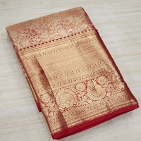 Sari de Viscosa Verde Pishwas Hecho a Medida para Mujer con Exquisito Tejido Zari. Hecho de viscosa premium con textura ligera. Boda