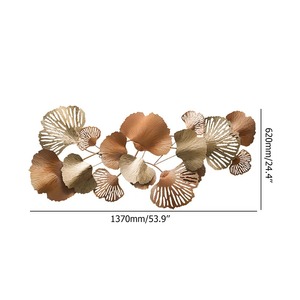 ศิลปะตกแต่งผนังโลหะลายดอกไม้สำหรับบ้านประติมากรรมเหล็กทำด้วยมือหรูหราห้องนั่งเล่นห้องนอนภายในสำเนียง - Product Image 4