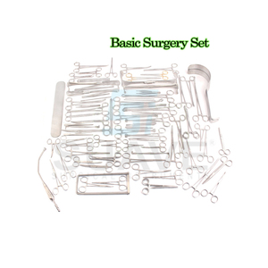 La base des instruments chirurgicaux Ensemble majeur de chirurgie de base 161 pièces utilisé pour la chirurgie à l'hôpital par SUAVE INSTRUMENTS SURGICAUX - Product Image 2