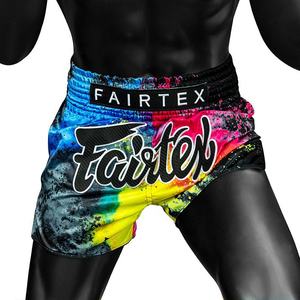 Shorts de Muay Thai Fairtex avec logo personnalisé, sublimation sur soie satinée polyester, haute qualité, pour adultes, kickboxing - Product Image 6