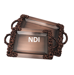 ถาดเสิร์ฟอาหารตกแต่งสีทองถาดเสิร์ฟอาหารเช้า - Product Image 6