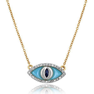 Pendentif œil porte-bonheur en argent sterling 925 massif de haute qualité, pierre précieuse malachite, fabrication en gros, stock disponible, prix bas - Product Image 4