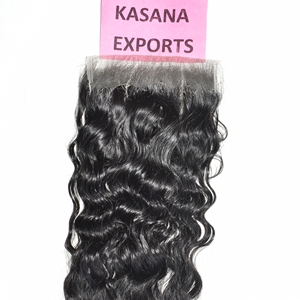 Extensiones de Cabello Humano Natural Vietnamita 100% Virgen, Doble Trama, Onda Profunda, Cierre HD 6*6, Color Negro Natural, Cutícula Alineada para Mujeres - Product Image 5