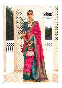 Dernier créateur Banarasi Silk Copper Zari Weaving Border Saree By Fab Zone - Product Image 5