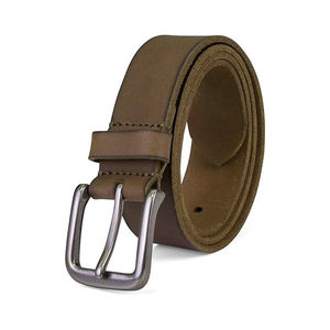 Cinturón de vaquero de cuero clásico personalizable de 35mm para hombre, cinturón de estilo occidental con hebilla de aleación personalizada - Product Image 1