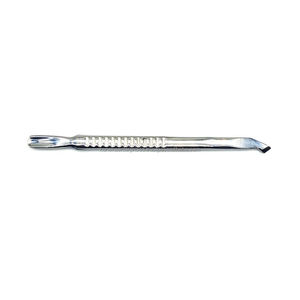 Pousse-cuticules double tête en acier inoxydable réutilisable pour manucure russe, nettoyeur d'ongles de précision, outils d'art des ongles, logo personnalisé, vente en gros - Product Image 3