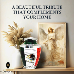 Urnes de crémation en aluminium réfléchies souvenir grandes options avec joint anti-fuite de gravure et hommage élégant à la maison - Product Image 4