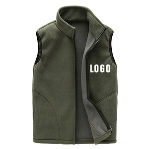 Transpirable Servicio personalizado Nuevo diseño Sherpa Forro Cremallera Chaleco transpirable Chaleco polar de invierno para hombres - Product Image 3