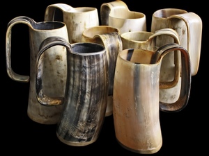 แก้วมักลายบัฟฟาโลฮอร์น400มล. ฝาปิดดื่มสเตนเลสสำหรับตั้งแคมป์เบียร์ - Product Image 2