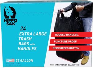 Sacs poubelle robustes et écologiques avec poignées – Alternative au sac Hippo - Product Image 4
