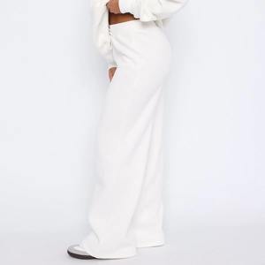 Personalizado liso nuevo Casual OEM mujeres pantalones sueltos mejor pierna recta señoras personalizado Jogger pantalones cómodos y transpirables - Product Image 4