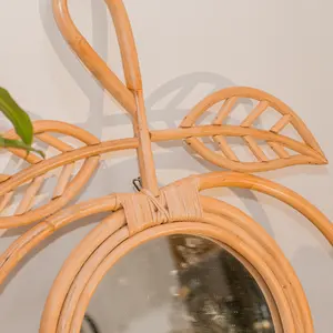 Vente en gros de rotin rond rustique en forme de pomme pour enfants et bébés Décoration intérieure Utilisation de la salle de bain et décoration de la chambre - Product Image 3