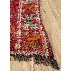 Alfombra de Lana Anudada a Mano Nuray, Diseño Geométrico Abstracto Rojo Naranja, Rectangular, para el Hogar, Entrada o Pasillo, 9x12 - Product Image 4